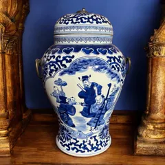壷■古萩貫入花唐草紋丸壺（江戸期）時代物 古い花瓶 花器 古美術 骨董品■ 壷□古萩貫入花唐草紋丸壺（江戸期）時代物 古い花瓶 花器 古