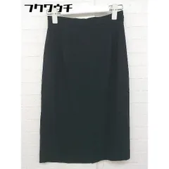 ◇ KUMIKYOKU 組曲 膝下丈 タイト ナロー スカート サイズ1 ブラック レディース  【中古】 【1106240014186】