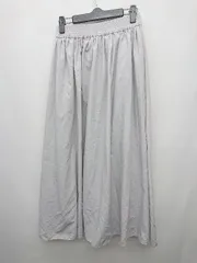 ◇ SLOBE IENA スローブ イエナ シンプル 無地 ロング フレア スカート サイズF グレー レディース P  【1404040006777】