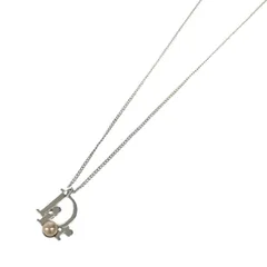 美品 Christian Dior クリスチャンディオール ヴィンテージ ネックレス   シルバーカラー メタル素材 レディース Diorロゴ/トロッター/フェイクパール　240001145537