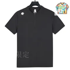 【今日WTO】DESCENTE  サマー 高弾性速乾 ハーフジップポロ-OE93