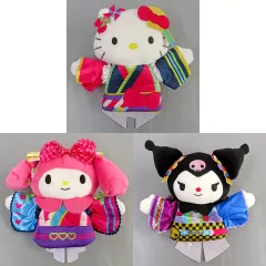 【中古】ぬいぐるみ 全3種セット ピューロランドコラボレーション ライブキャラパペット 「サンリオキャラクターズ」