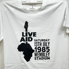 Live Aid ライブエイド ©1985 ロック バンドTシャツ Live Aid 1985 Vintage Style RINGER Tee FREE SHIPPING Queen