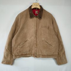 60s carhartt ワークジャケット ダック地 カーハート デトロイトジャケット ブラウン L TALONジップ