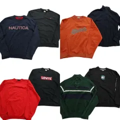 古着卸 まとめ売り ブランドMIX スウェット 8枚セット (メンズ Ｍ ) ノーティカ ディッキーズ リーバイス チャップス 中古 古着 NB1784