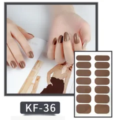 KF036 ネイルシール 貼るだけ ジェルネイル 3D時短簡単お手軽 セルフネイル マニキュア 張るだけ ウエディング 手用 夏デコシール 柄花フラワー蝶バラ星ボタニカル かわいい シンプル ブライダル シルバー ゴールド ホワイト グラデーション 単色★4