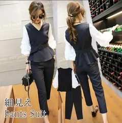 パンツスーツ レディース 入学式 入園式 ママスーツ パンツ 卒園式 卒業式 スーツ レディーススーツ 韓国 セットアップ レディース カジュアル 春 xzjhtdy#