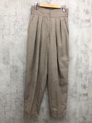 美品 brise for CHIEKO KURODA ブリゼフォーチエコクロダ ワイドベルト 2タック テーパード パンツ size38/ベージュ ■■ レディース