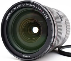 キヤノン 交換レンズ CANON EF24-70mm F2.8L II USM フルサイズ対応 中古 保証 レンズフード＆レンズプロテクター付き