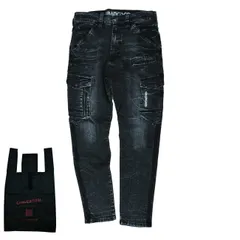 【在庫処分】[武蔵野ユニフォーム] TAKAYA カーゴパンツ 作業着 高伸縮 ストレッチデニム グランシスコ オールシーズン ラインデニム 〈GC-A812-エコ〉