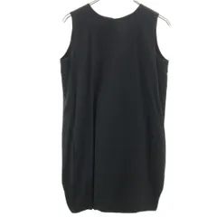 YOKO CHAN ヨーコチャン 日本製 ノースリーブ 膝丈ワンピース 38 ブラック系 レディース 古着