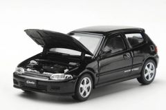 LCD Models 1/64 ホンダ シビック SiR 2 EG6 ブラック 開閉 Honda CIVIC SiR II Black LCD64034-BL