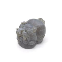 貔貅 置物 ヒキュウ ラブラドライト 天然石製 彫刻 2cm