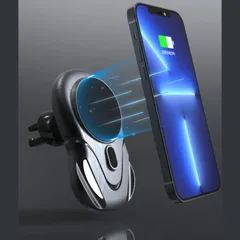【在庫処分】12/13以降の機種に対応(Magsafe対応)、Qi支援 15W磁気無線車載充電器は、iPhone - One Cobra