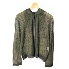 プリーツプリーズ PLEATS PLEASE イッセイミヤケ 美品 パーカー ジップアップ ジャケット ブルゾン メッシュ PP51-JC714 4 緑 グリーンのサムネイル