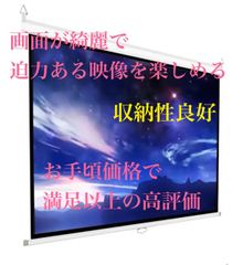 【未使用品】在庫数残り1点限り！！　吊り下げ プロジェクタースクリーン 100インチ16:9 (100ｲﾝﾁ16:9)