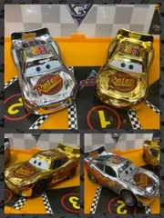 カーズ⭐︎マックィーン　ゴールド　金　ミラー仕上げ　ラスティーズ　新品 カーズ トミカ C-35 クルーズ・ラミレス(ラスティーズDINOCO
