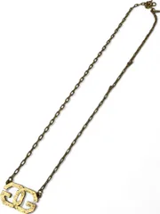 GIVENCHY (ジバンシィ) ヴィンテージGGロゴネックレス レディース ゴールド