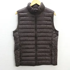U■ユニクロ/UNIQLO ウルトラライトダウンベスト【M】茶/men's/22【中古】■