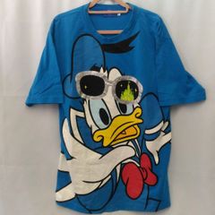TOKYO Disney Resort トウキョウディズニーリゾート ドナルドダックTシャツ ブルー Lサイズ □〇