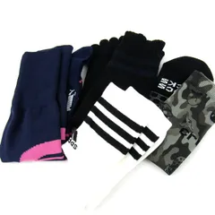 アディダス/プーマ/クロックス他 靴下 サッカーソックス等 未使用有 4点セット スポーツウエア まとめて メンズ 【中古】