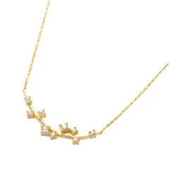 【B：ゴールド×ワンサイズ】[Cream dot. クリームドット公式] ネックレス レディース  ショート チェーン キュービックジルコニア ビジュー 2タイプ オフィス 会社 通勤 大人のサムネイル