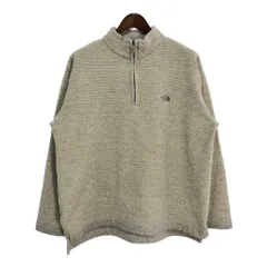 THE NORTH FACE ノースフェイス ハーフジップ フリースジャケット アウトドア グレー(メンズ L相当)中古 古着 U3039