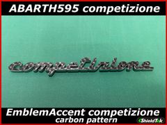 ABARTH595 competizione エンブレムアクセントカーボンタイプ