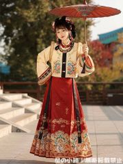 COCOMOMO様専用伝統韓服 上黒下赤セット宮廷韓服タンウィ - メルカリ