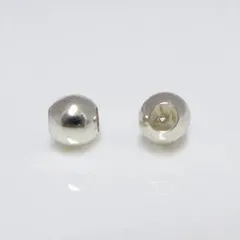 シリコン入りシルバー製ストッパービーズ　４個セット