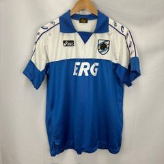 90s / 92-93 サンプドリア ユニフォーム M 青系 asics/日本製 - メルカリ