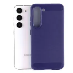 Galaxy S23 ケース SC-51D SCG19 ギャラクシーs23  カーボン調 薄型 耐衝撃 ソフト ケース 【Color】 ネイビー