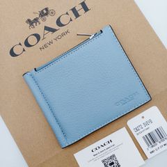 新作 COACH マネークリップ 折り財布 ジップウォレット メンズ商品