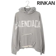 【人気モデル】BALENCIAGA バレンシアガ ロゴ パーカー グレー M BALENCIAGA（バレンシアガ）パーカー グレー サイズ:L メンズ