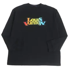 未使用品□23SS LOUIS VUITTON/ルイヴィトン 1AATBF LV フェード プリンテッド ロングスリーブTシャツ/カットソー ブラック L 伊製 正規品のサムネイル