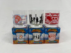 【未使用・美品】一番くじ ワンピース ROMANCE DAWN H賞 グラス 3種セット（チョッパー／麦わらの一味／2年後シルエット）