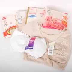 グンゼ他 肌着 6点セット 未使用 シャツ 上下セット ズボン下など アンダーウエア まとめて 大量 外装ダメージ有 レディース