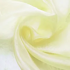moonfarm 選べる19色 高光沢 オーガンジー 生地 3ｍx幅150cm 手芸 カラー 無地 布(レモン)のサムネイル