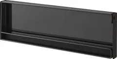【新着商品】海外製の大判タイプにも対応 4942 タワー 約W30.5XD2.5XH9.5cm ブラック 片手でカットマグネットキッチンペーパーホルダー 山崎実業(Yamazaki)