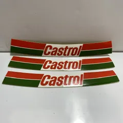 Castrol カストロール ステッカー 3枚セット カストロ　(管理番号：OKU10093/A3-NC)