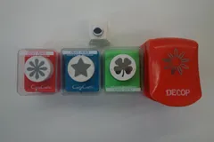 【値下げ！】クラフトパンチ　スクラップブッキング　パンチ　5点セット　CarlaCraft 　カール事務器　DECOP エンボスパンチ　コーナーパンチ　色紙　クラフト　文房具