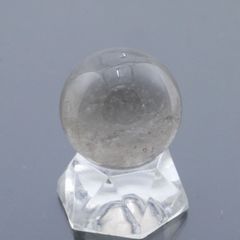 スモーキークォーツ丸玉 29.6mm 36g 天然石・置物 煙水晶 厄除け 除障 魔除け 破魔 台座は付属しません