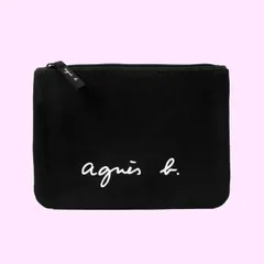 [アニエスベー ボヤージュ] agnesb.VOYAGE コスメポーチ 化粧ポーチ コットン GO03-05 (ブラック) 1個 (x 1)