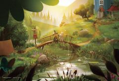 ★即日発送★やのまん 1000ピース ジグソーパズル MOOMIN 世界でいちばん最後の竜 【コンパクトピース】 (26x38cm)
