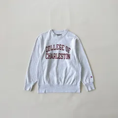 00s チャンピオン　オリジナルリバースウィーブ　染み込みプリント　グレー　カレッジロゴ Y2503