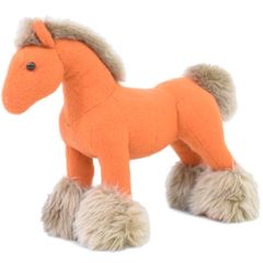 本物 エルメス HERMES エルミー PPM 馬 ホース ぬいぐるみ おもちゃ カシミア ポリエステル オレンジ ブラウン ベビー 雑貨小物 中古 【フォロー割】