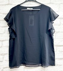 ◾️サイズが合えばお買得♪◾️Fever レディース フレンチスリーブ フリルブラウス カットソー【38922】