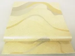 平和屋着物◎西陣　六通柄袋帯　流水文　金銀糸　反端付き　逸品　DAAG5679tw