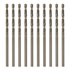 uxcell 10個入りのコバルトジョバードリルビット 2.2mm / 0.087インチ M35ハイスピードスチールHSSツイ ストドリリングビットツール ステンレス鋼 銅 木材 プラスチックなどの硬い素材に対応