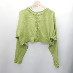 ◇ ●美品● w closet ダブルクローゼット 長袖 カーディガン サイズF ライトグリーン系 レディース E  【1407180034105】